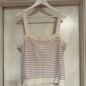 Reitmans Cream and Black Striped Camisole